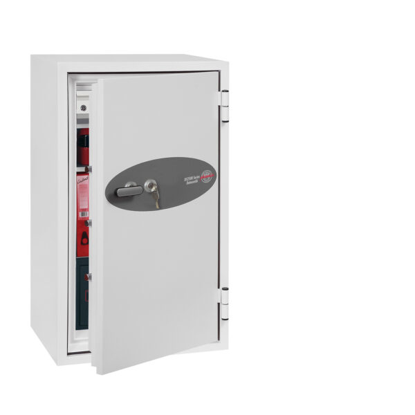 Phoenix Safe Co. Datacombi, Frei stehend sicher, 63 l, Weiß, Schlüssel, 2 Regale, Dokument, Kleine Elektronik