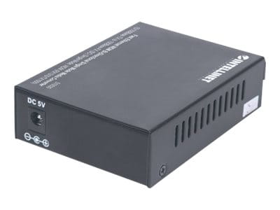 Intellinet Fast Ethernet WDM Bi-Directional Single Mode Media Converter, 10/100Base-Tx to 100Base-Fx (SC)