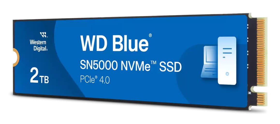 WD Blue SN5000 WDS200T4B0E-00CNZ0 - SSD - 2 TB - intern - M.2 2280 - PCIe 4.0 x4 (NVMe)