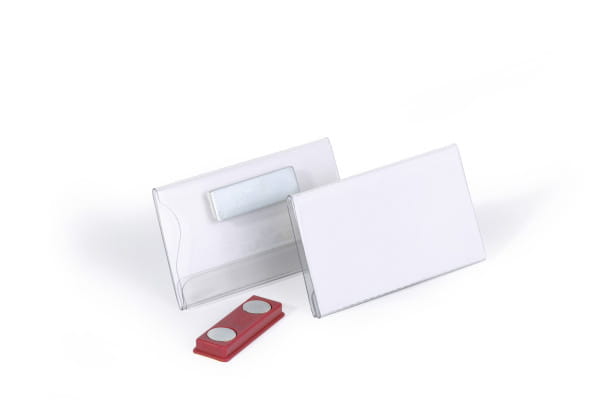 Durable Namensschild - für 40 x 75 mm - Magnet - durchsichtig (Packung mit 25)
