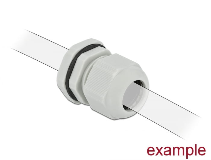Delock PG16 - Kabelverschraubung - Grau (Packung mit 10)