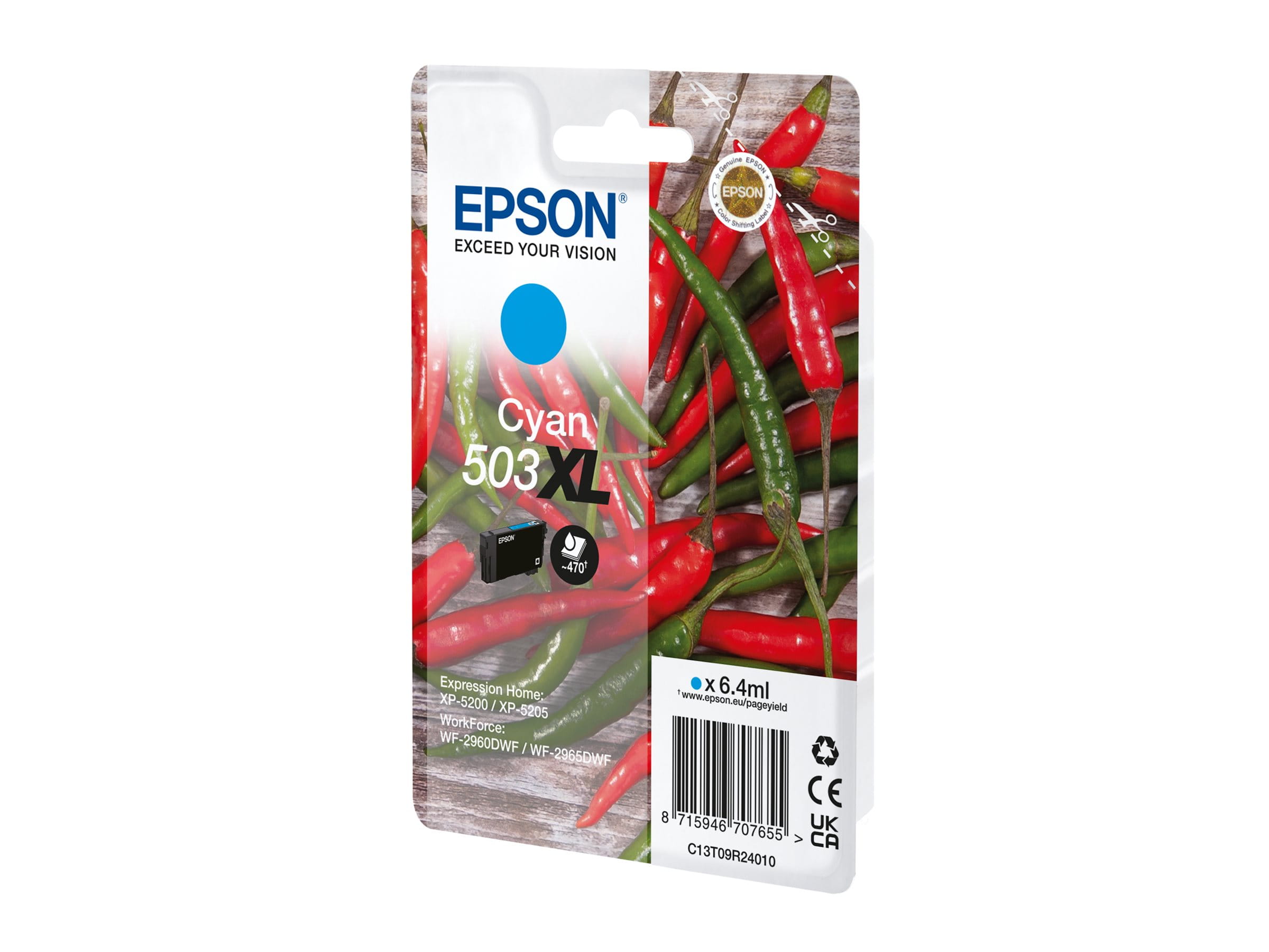 Epson 503XL - 6.4 ml - XL - Cyan - original