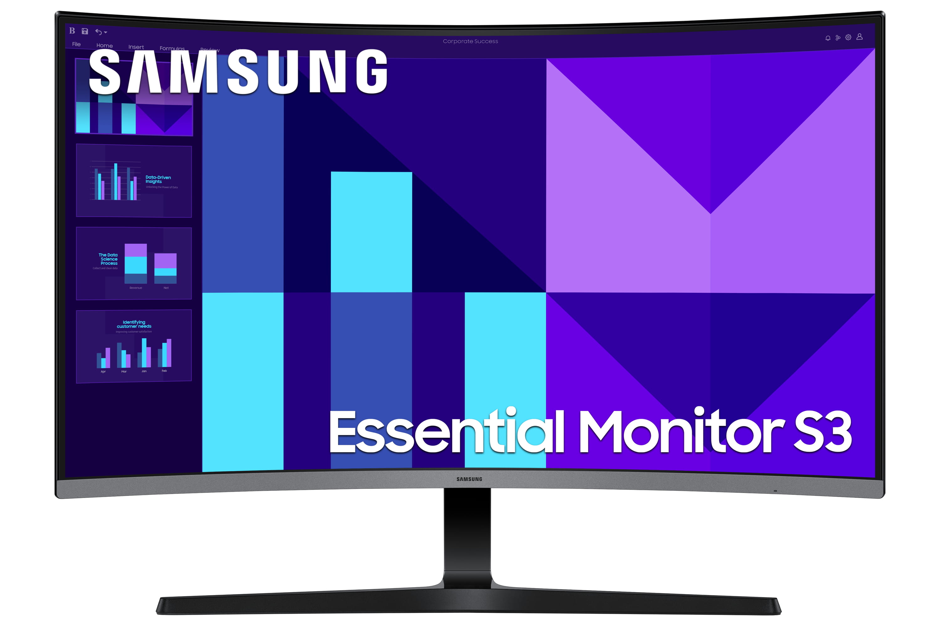 Samsung Essential S3 S32D390GAU - S39GD Series - LED-Monitor - gebogen - 81.3 cm (32")