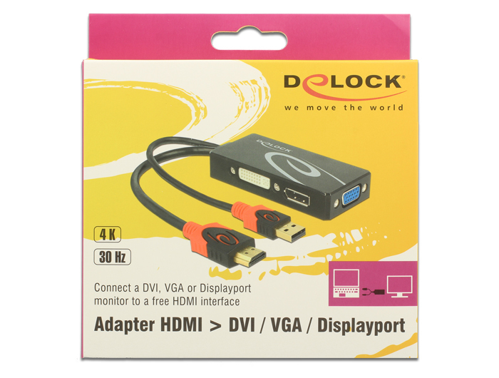 Delock Videokonverter - HDMI - DVI, DisplayPort