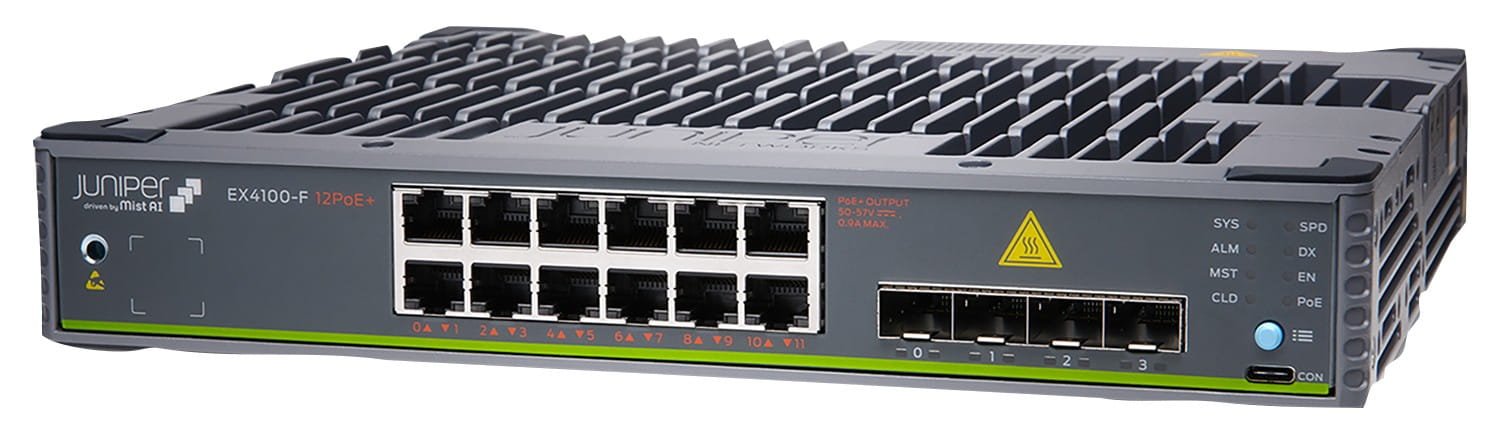 Juniper EX Series EX4100-48T - Switch - L3 - managed - 48 x 10/100/1000Base-T + 16 x 1Gb Ethernet + 4 x 1/10 Gigabit (Uplink)