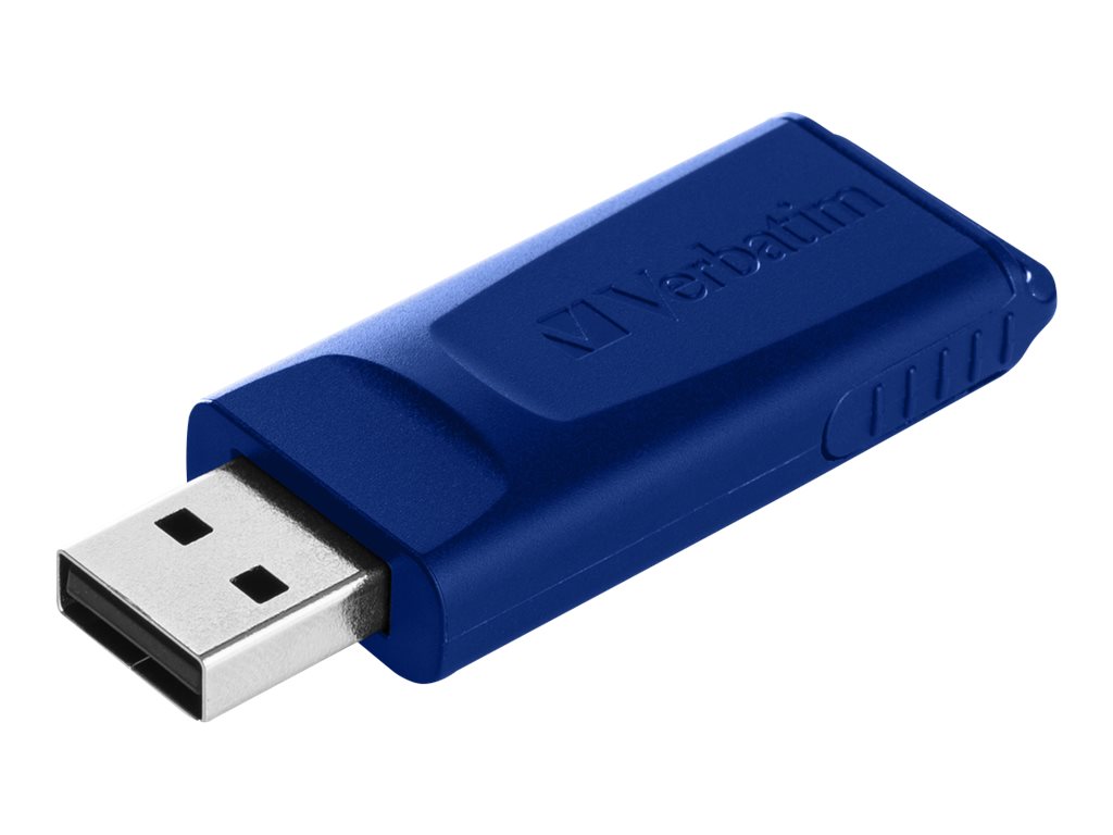 Verbatim Slider - USB-Flash-Laufwerk - 16 GB - USB 2.0 - Blau, Rot, grün (Packung mit 3)