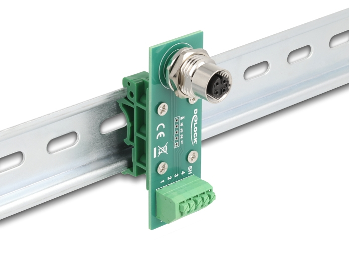 Delock Netzwerkadapter - M12-A 4-polig (W)