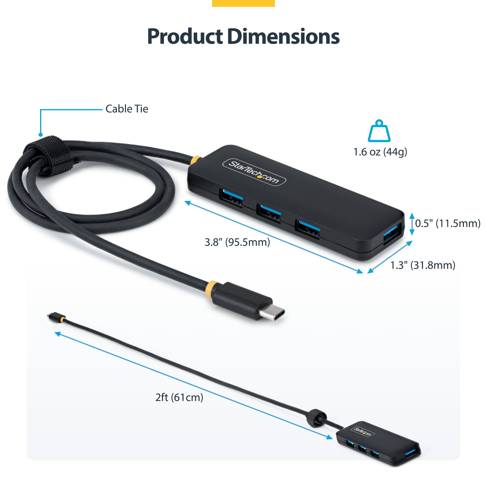 StarTech.com Hub - 4 x USB 3.2 Gen 1 - Desktop