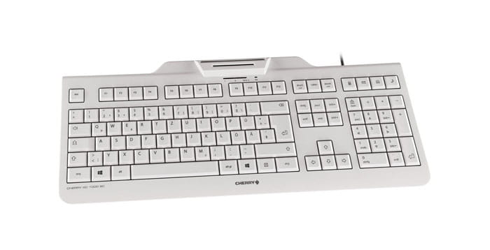 Cherry KC 1000 SC - Tastatur - USB - GB - Pale