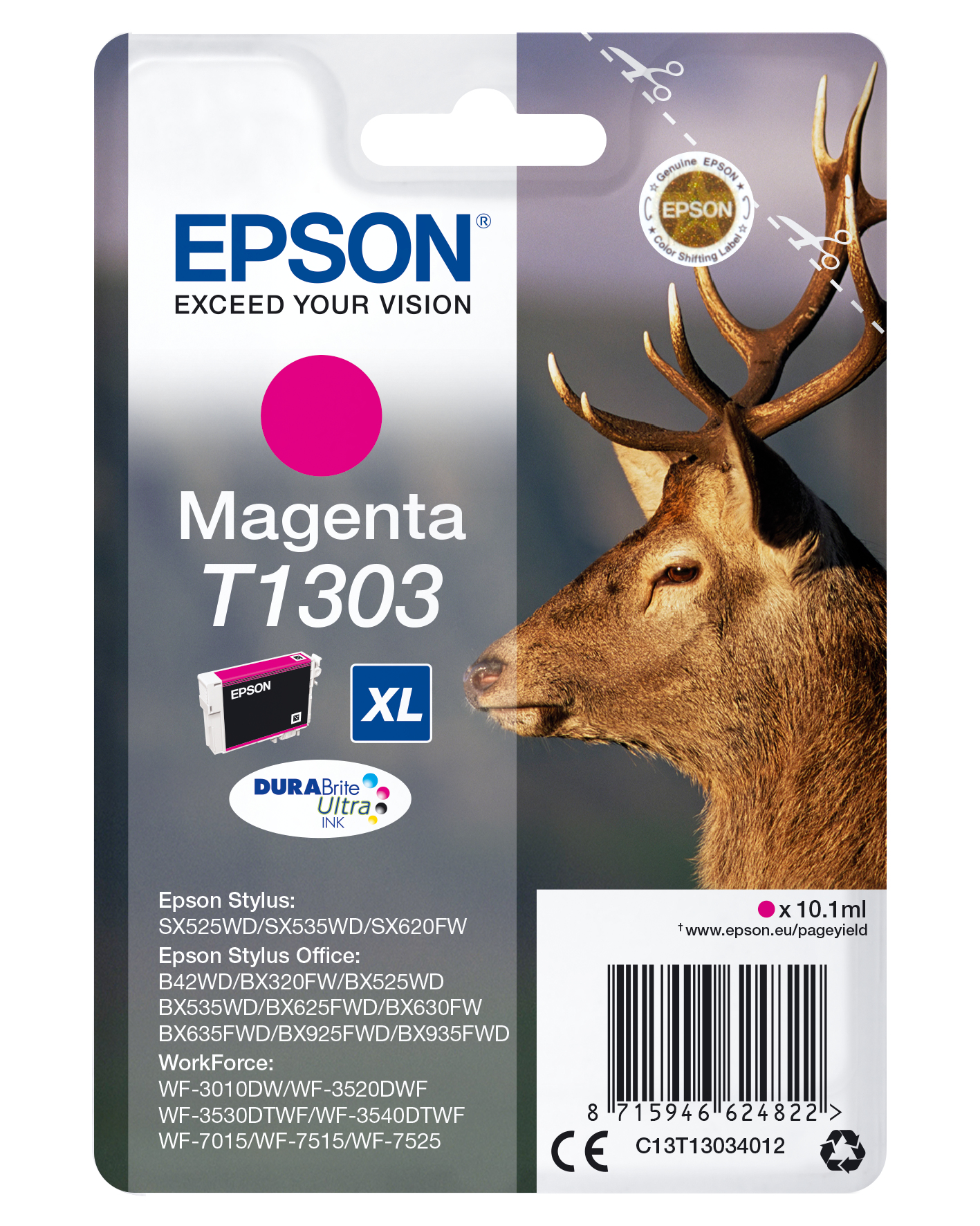 Epson T1303 - 10.1 ml - Größe XL - Magenta - Original