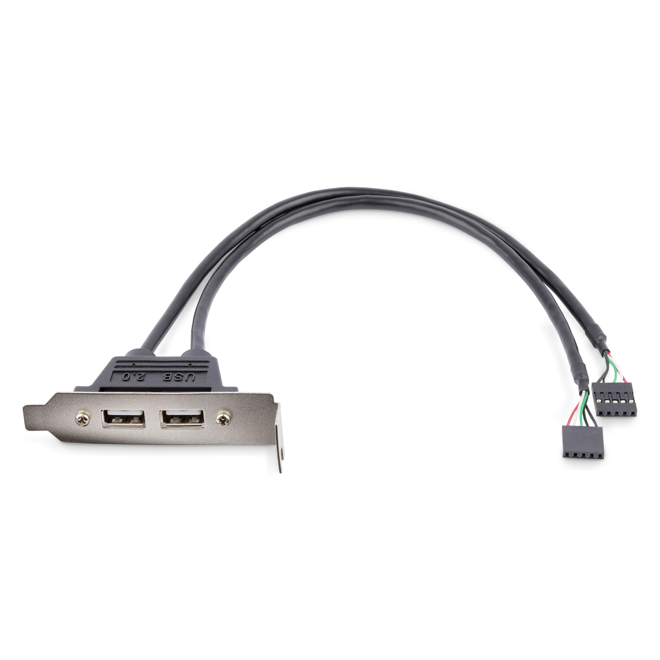 StarTech.com 2 Port USB 2.0 Low Profile Slotblech - Buchse - USB-Konsole - USB (W)