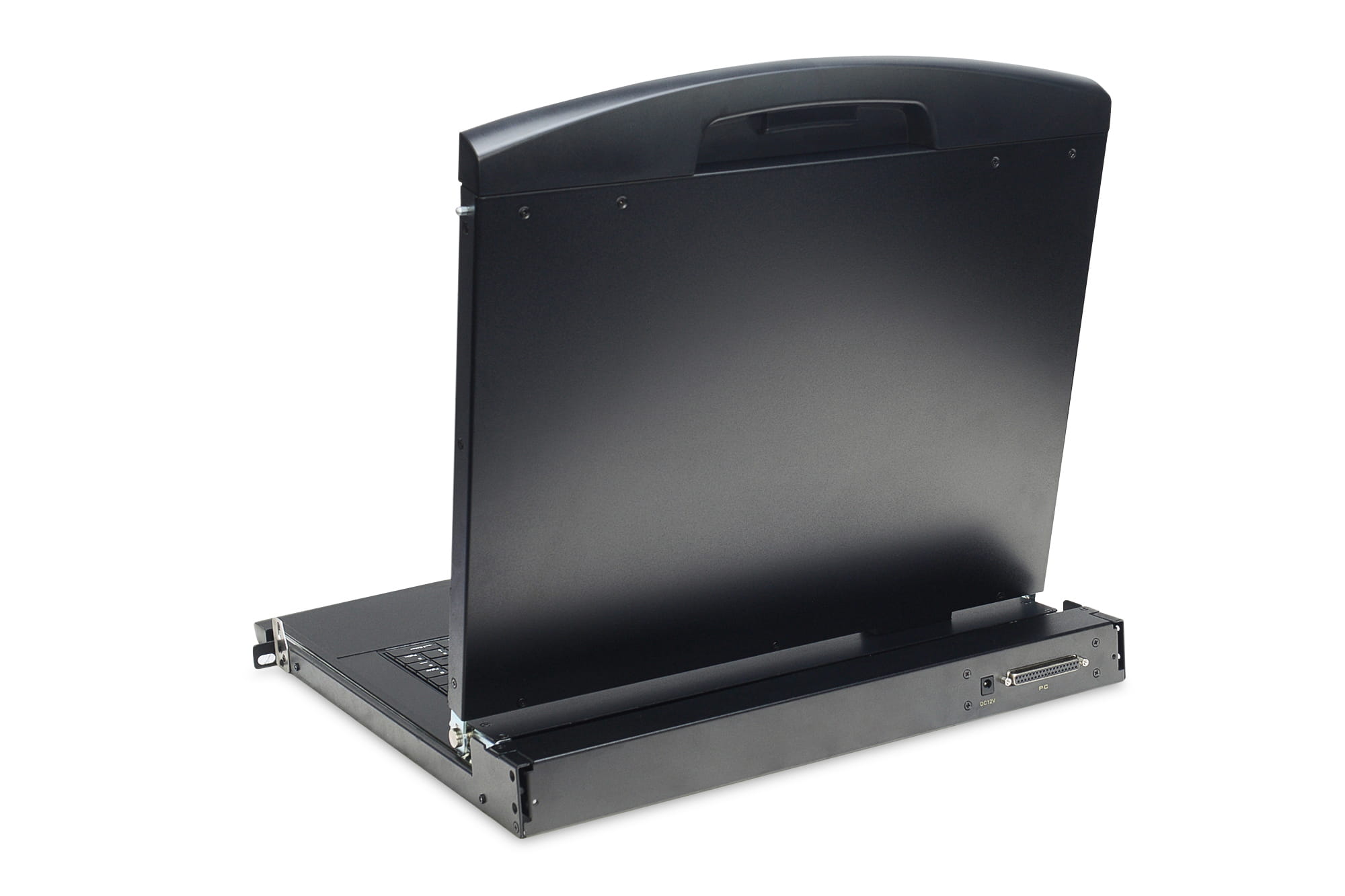 DIGITUS 17" LCD KVM-Konsole, 8-Port VGA, türkische Tastatur