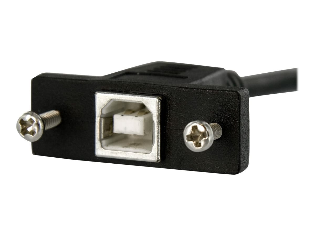 StarTech.com 90cm USB B auf B Blendenmontage Kabel - Bu/St - USB Verlängerungskabel - Einbaubuchsen Kabel Verlängerung - USB-Kabel - USB Typ B (M)