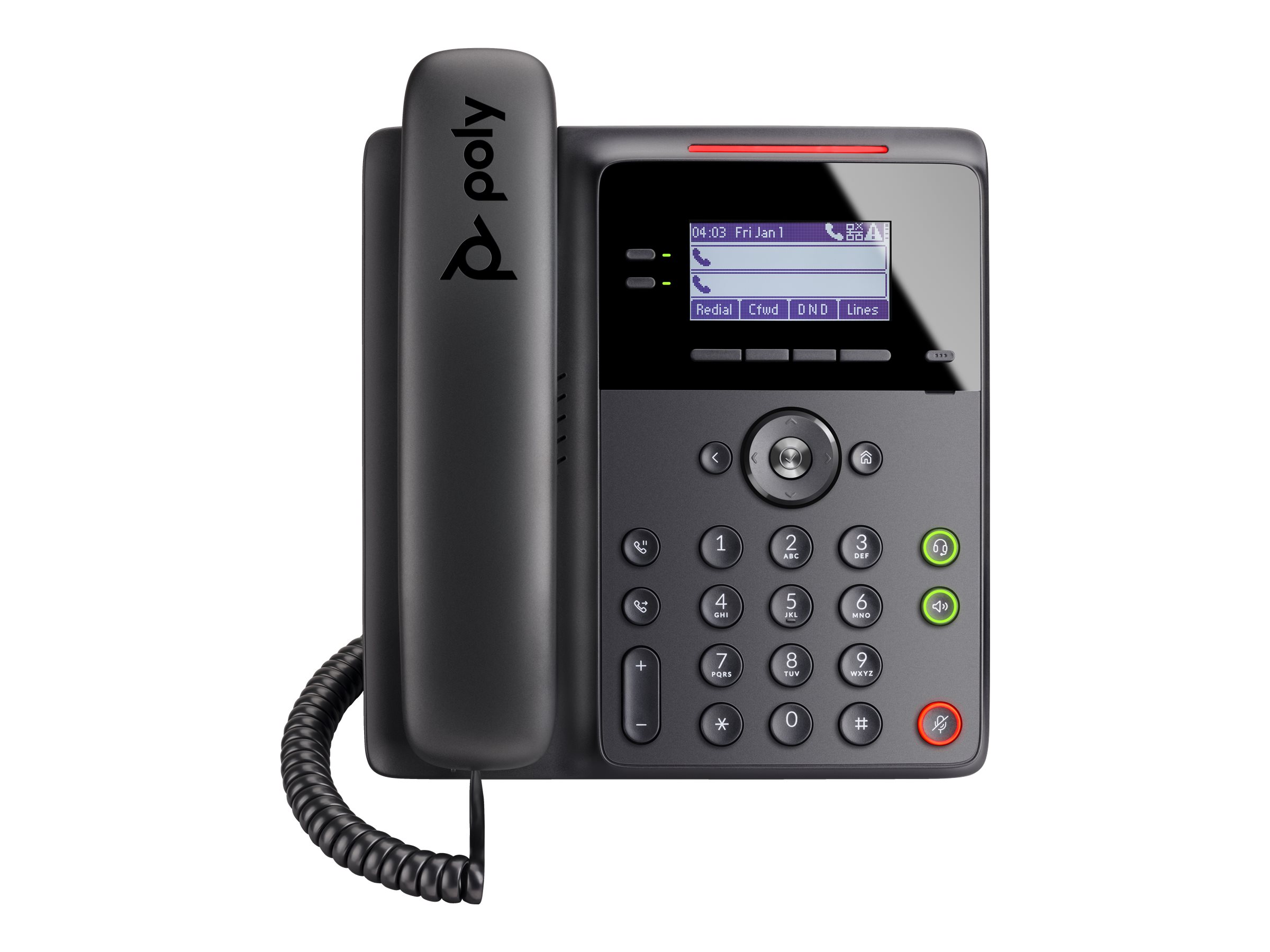 Poly Edge B10 - VoIP-Telefon mit Rufnummernanzeige/Anklopffunktion
