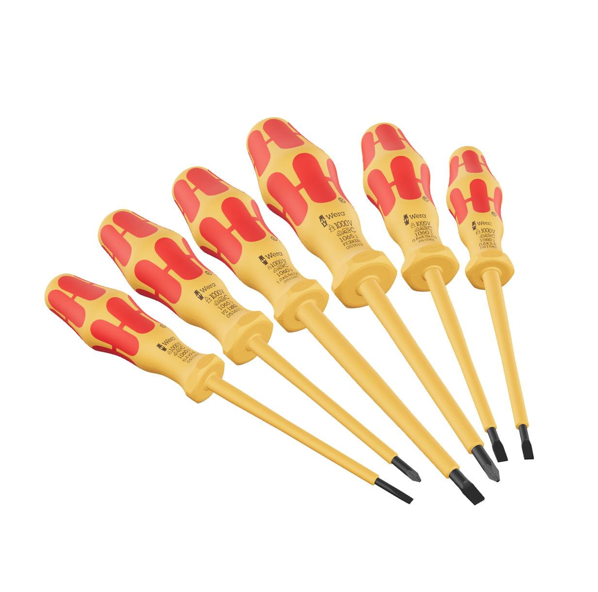 Wera Schraubendrehersatz - 6 Stücke - isoliert