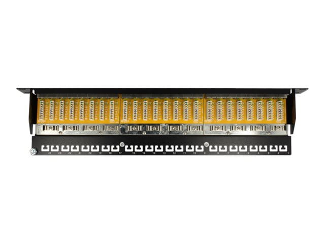 Delock Patch Panel - CAT 6 - RJ-45 X 24 - Schwarz - 1U - 48.3 cm (19")