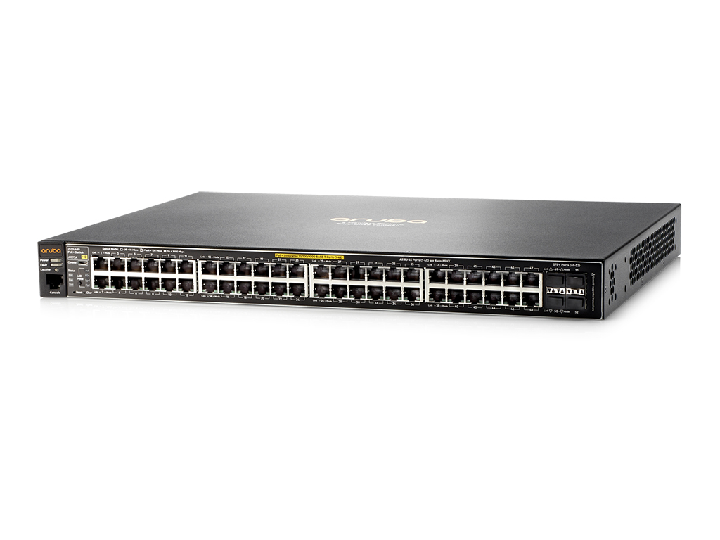 HPE Aruba Networking 2530-48-PoE+ - Switch - managed - 48 x 10/100 + 2 x Kombi-Gigabit-SFP + 2 x 10/100/1000