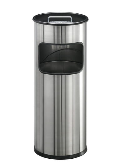 Durable Asch-/Mülleimer - rund - 17 L - rostfreier Stahl