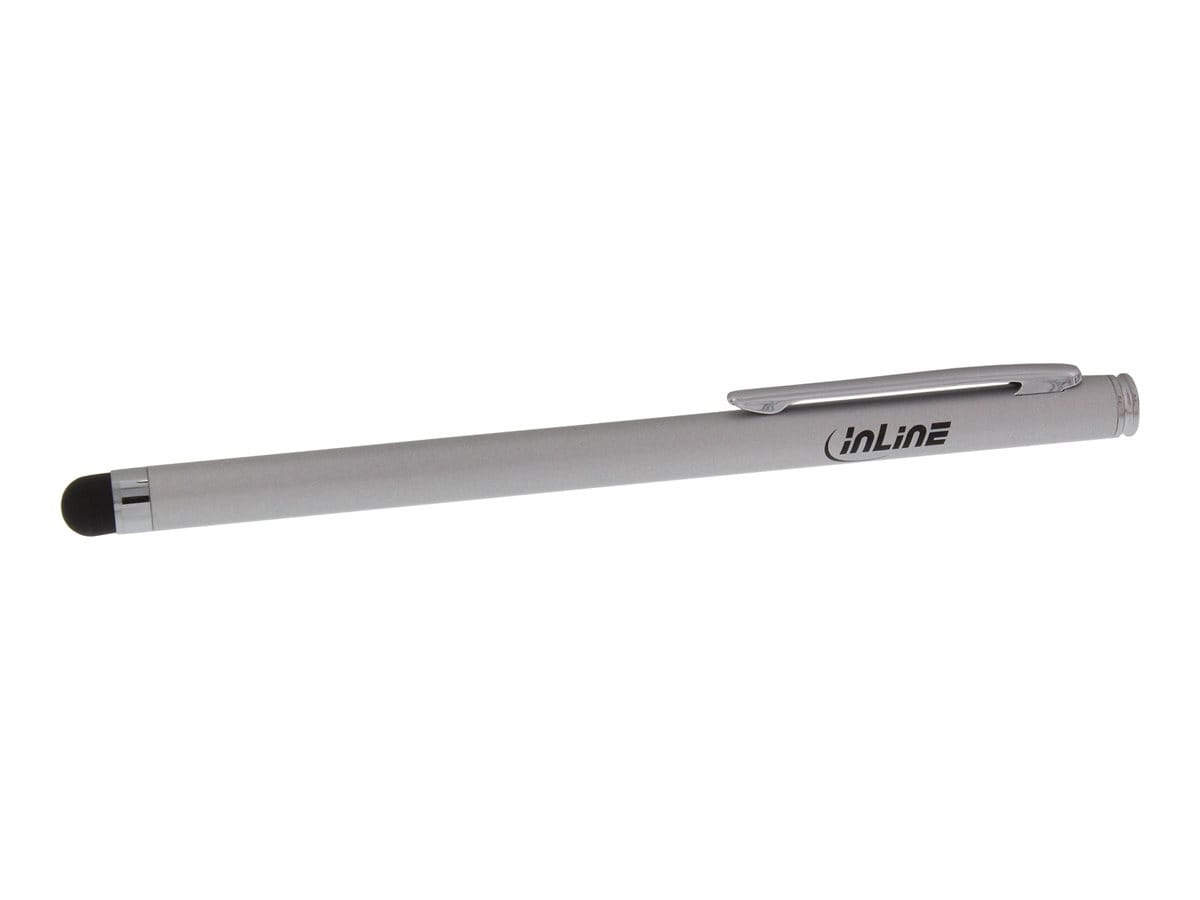 InLine Stylus - Stift für Touchscreens von Smartphone und Tablet - silber