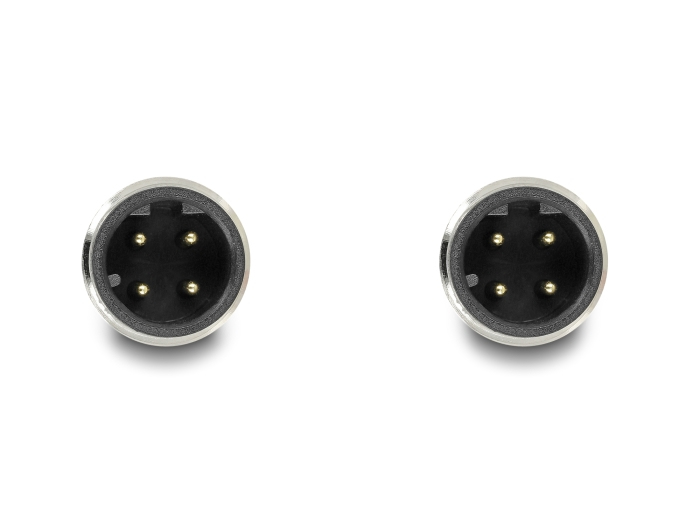 Delock Netzwerkkabel - 4-polig M12-D (M) zu 4-polig M12-D (M)