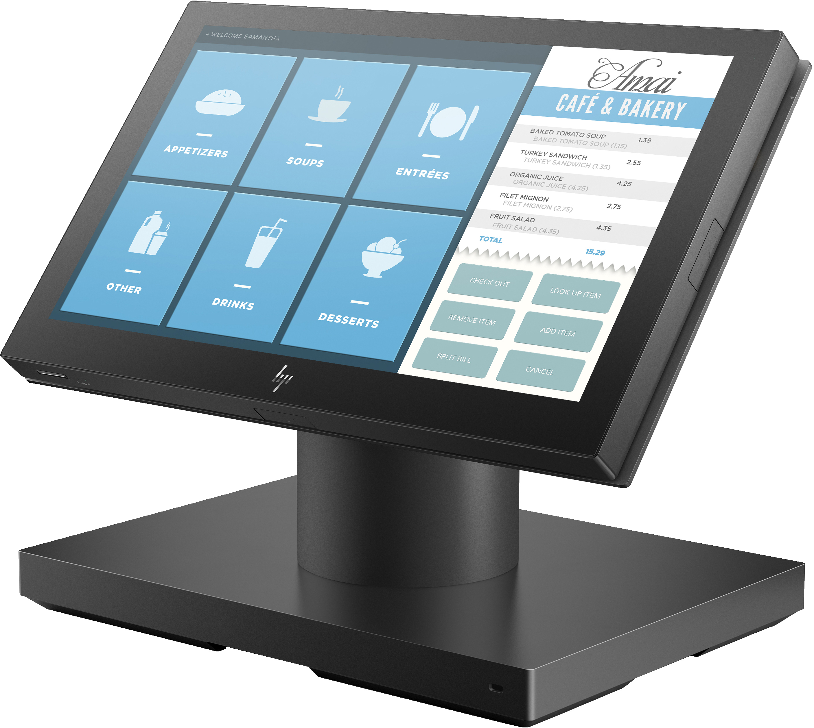 HP Engage One Essential - All-in-One - 1 x Pentium N6415 / 1.2 GHz - RAM 8 GB - SSD 256 GB - NVMe - UHD Graphics - 1GbE, NFC - WLAN: 802.11a/b/g/n/ac, NFC, Bluetooth 4.2 - Win 10 IoT Enterprise 2021 LTSC - Monitor: LED 35.6 cm (14")