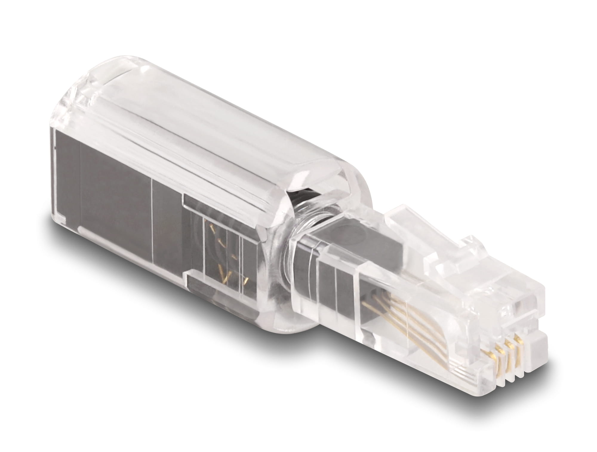 Delock Telefonadapter - RJ-10 (M) zu RJ-10 (W)