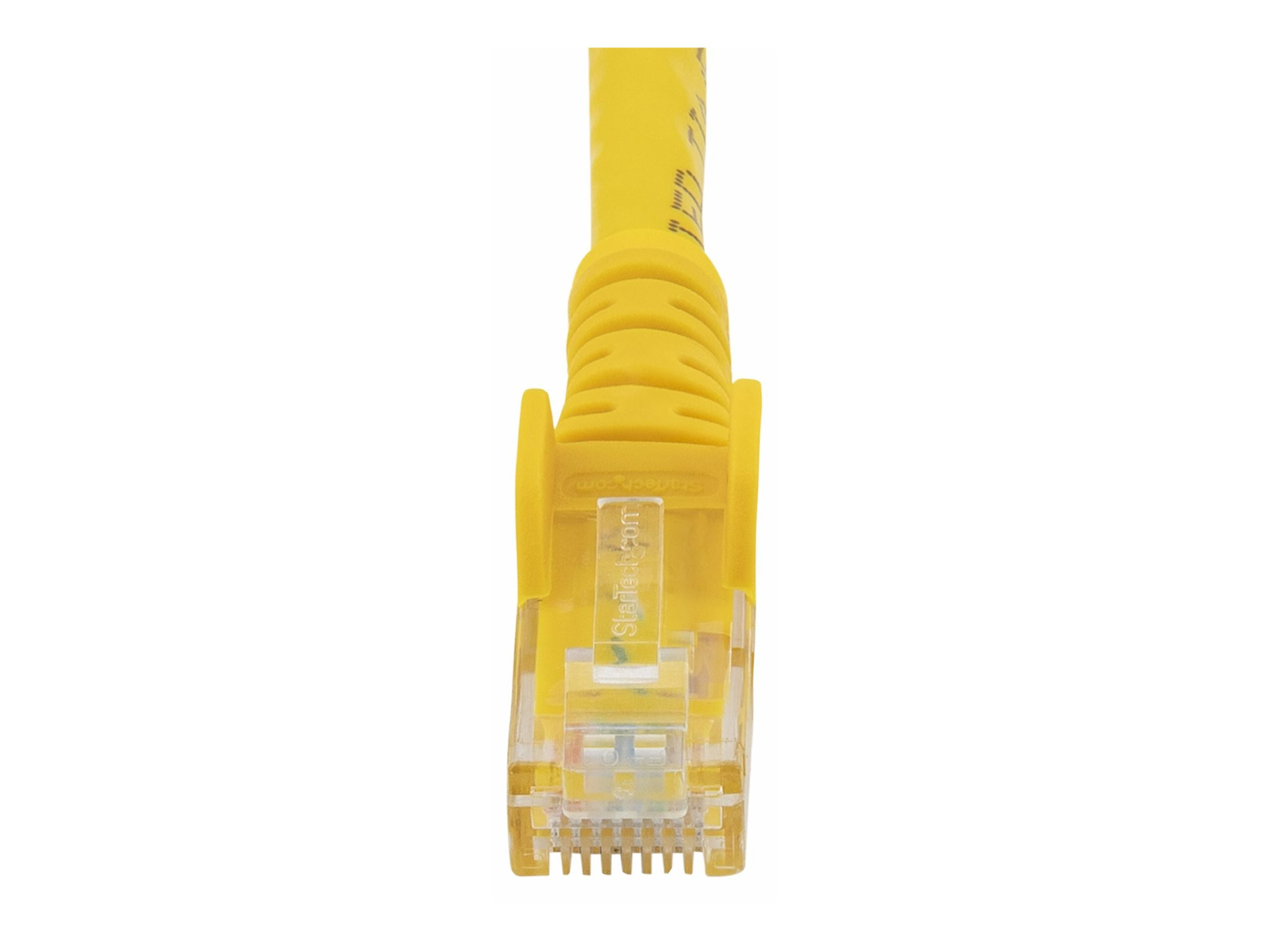 StarTech.com 3m CAT6 Ethernet Cable, 10 Gigabit Snagless RJ45 650MHz 100W PoE Patch Cord, CAT 6 10GbE UTP Network Cable w/Strain Relief, Yellow, Wiring is UL Certified/TIA - Category 6 - 24AWG (N6PATC3MYL)