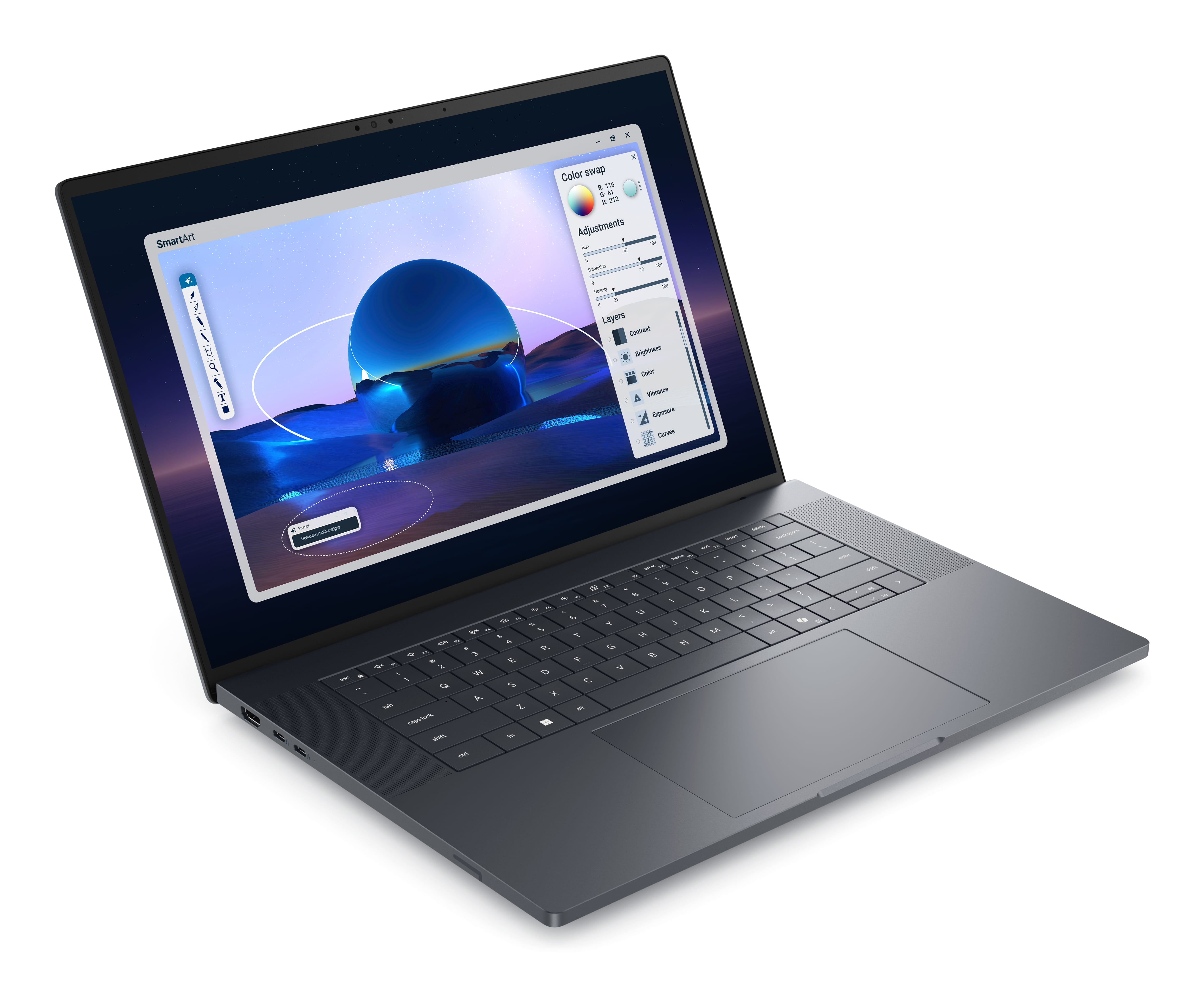 Dell Pro Max 16 Premium MA16250 - Intel Core Ultra 9 285H / 2.9 GHz - vPro Enterprise - Win 11 Pro - RTX PRO 2000 Blackwell - 64 GB RAM - 1 TB SSD SED, NVMe, TLC, Performance - 40.646 cm (16")