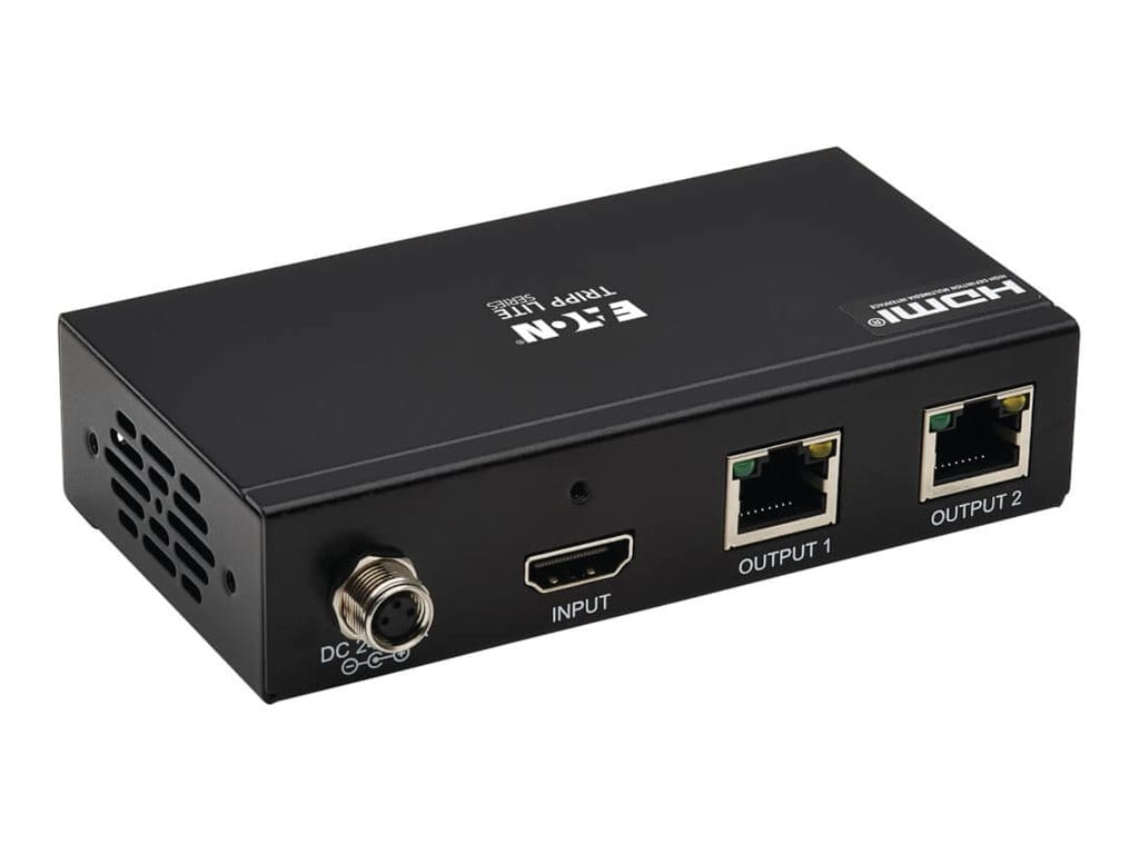 Tripp Eaton Tripp Lite Series HDMI over Cat6 Extender Kit, Splitter/2x Pigtail Receivers 2-Port- 4K 60 Hz, HDR, 4:4:4, PoC, 230 ft. (70.1 m)