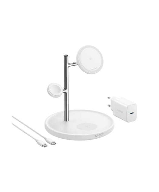 Anker Innovations Anker MagGo, Drinnen, USB, Kabelloses Aufladen, Weiß