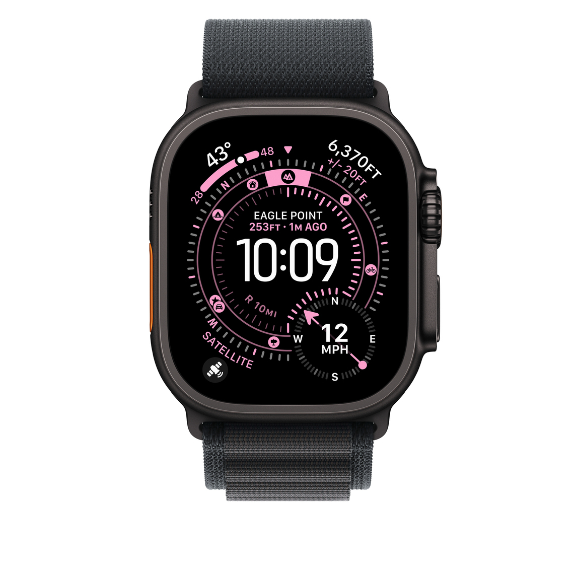 Apple Loop für Smartwatch - 49 mm, schwarze