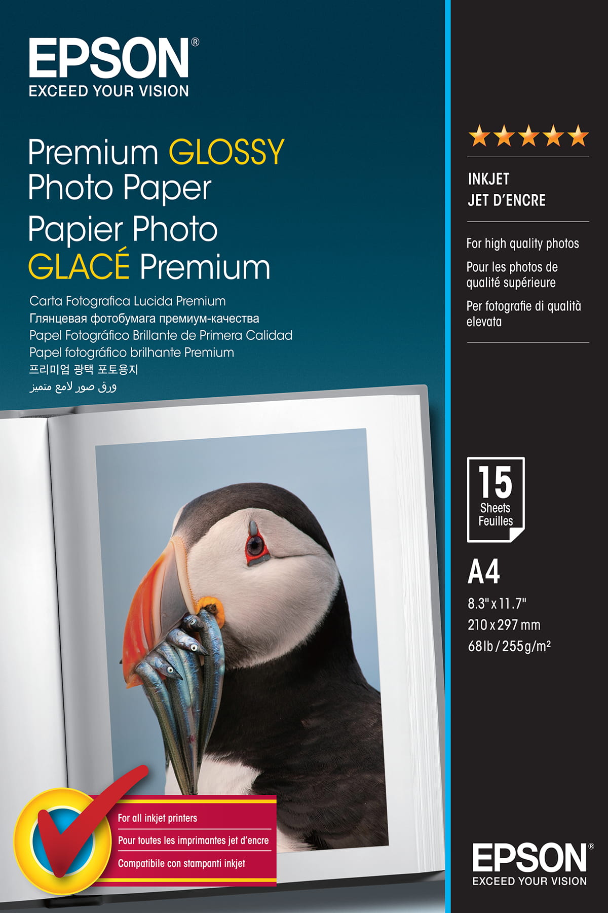 Epson Premium Glossy Photo Paper - Glänzend - A4 (210 x 297 mm)