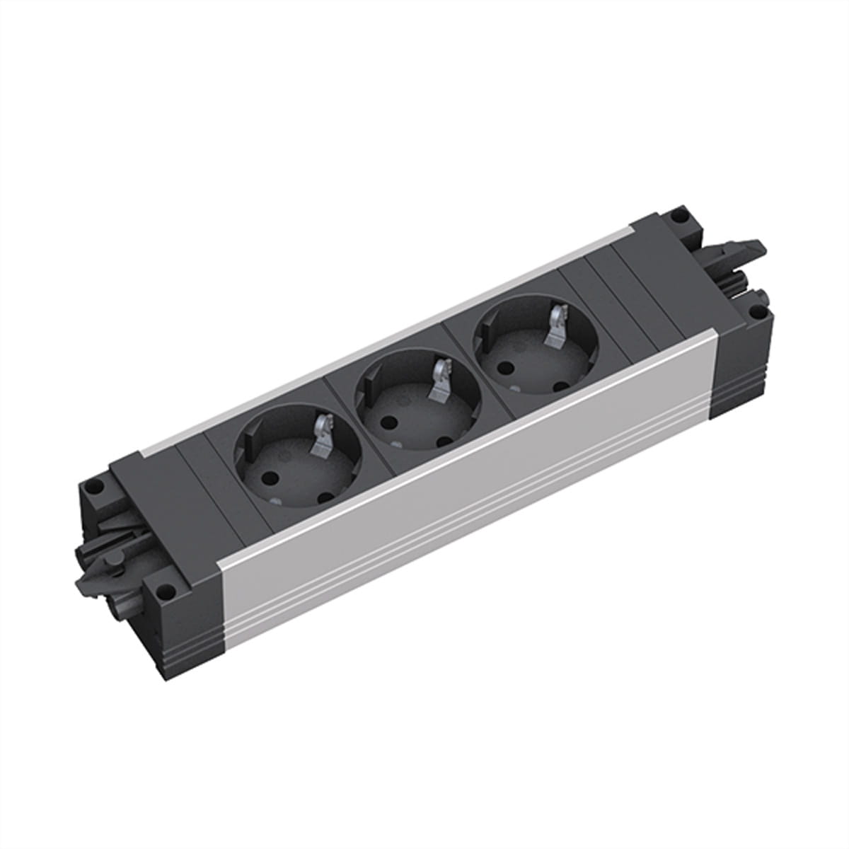 Bachmann STEP ALU - Steckdosenleiste - Wechselstrom 250 V - Eingabe, Eingang GST18i3 - Ausgangsanschlüsse: 3 (power CEE 7/3)