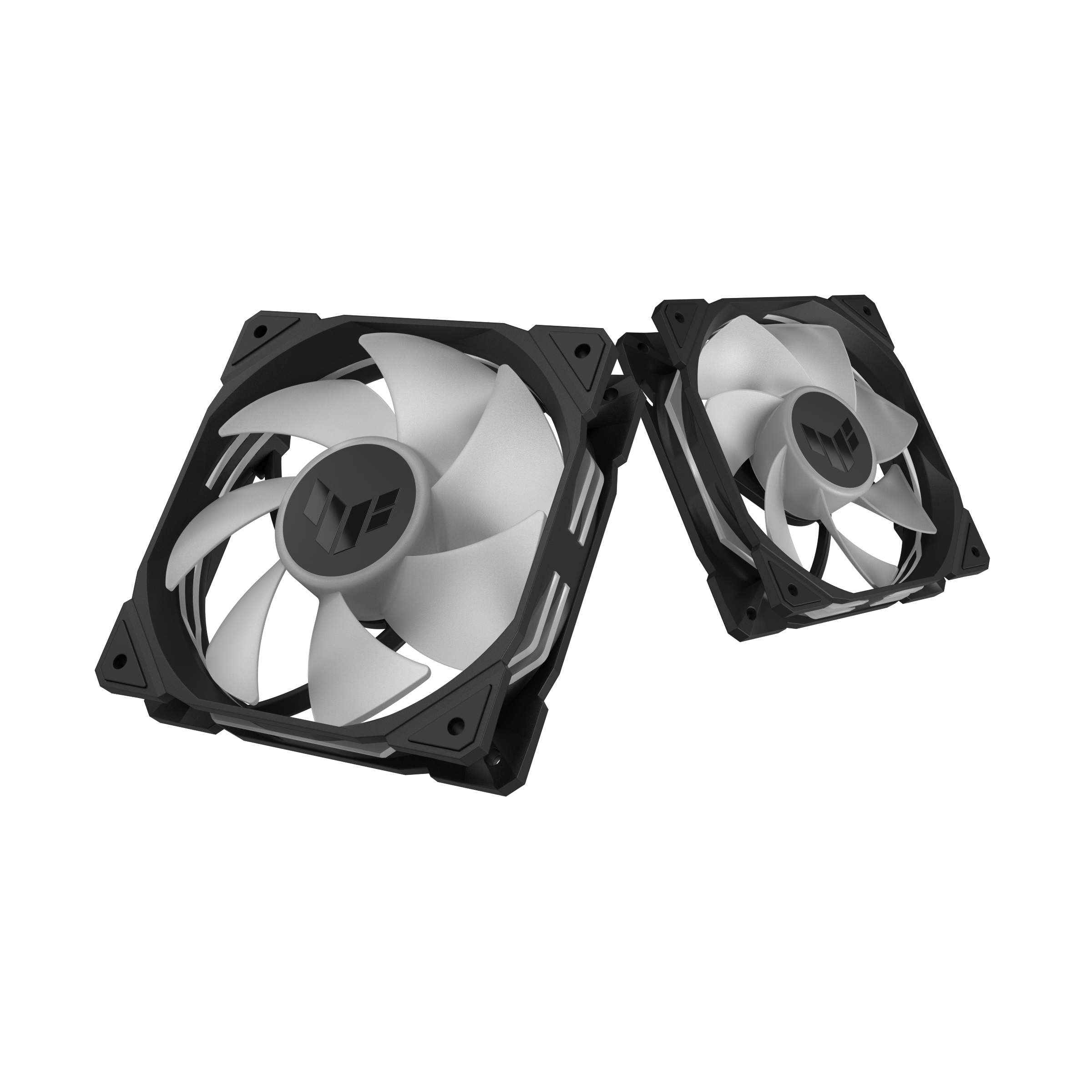 ASUS TUF Gaming TR120 ARGB - Gehäuselüfter-Kit - Reverse-Lüfterblätter - 120 mm - Schwarz (Packung mit 3)