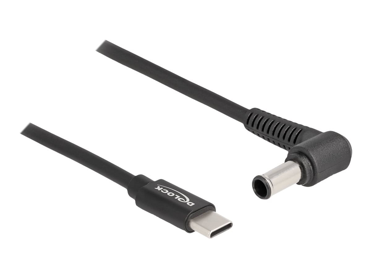Delock Stromkabel - 24 pin USB-C (M) zu Gleichstromstecker 6,0 x 4,3 mm (M)