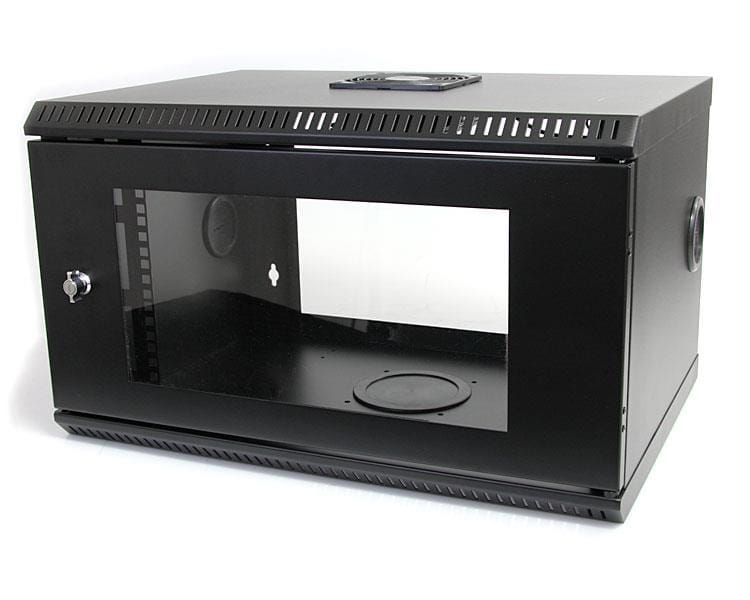 StarTech.com 6 HE 19 Wandschrank / Serverschrank mit Acryltür - Wandmontagefähiges Server Rack - Schrank Netzwerkschrank - geeignet für Wandmontage - Schwarz - 6U - 48.3 cm (19")