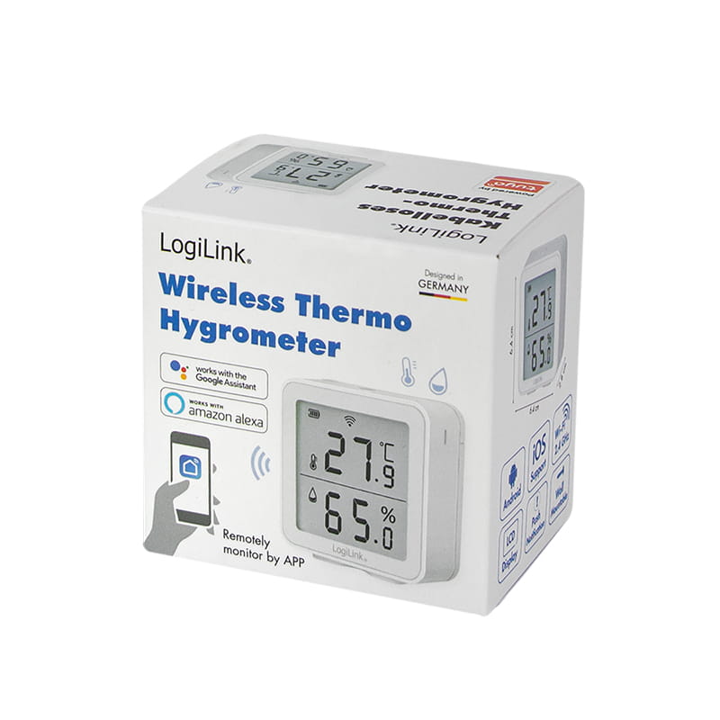 LogiLink Intelligenter Sauna-Thermo-/Hygrometer