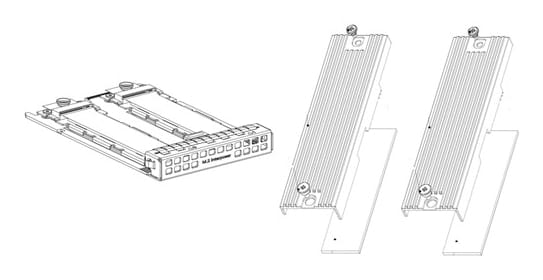 Dell Dual - Interposer-Platte - M.2 Card - für