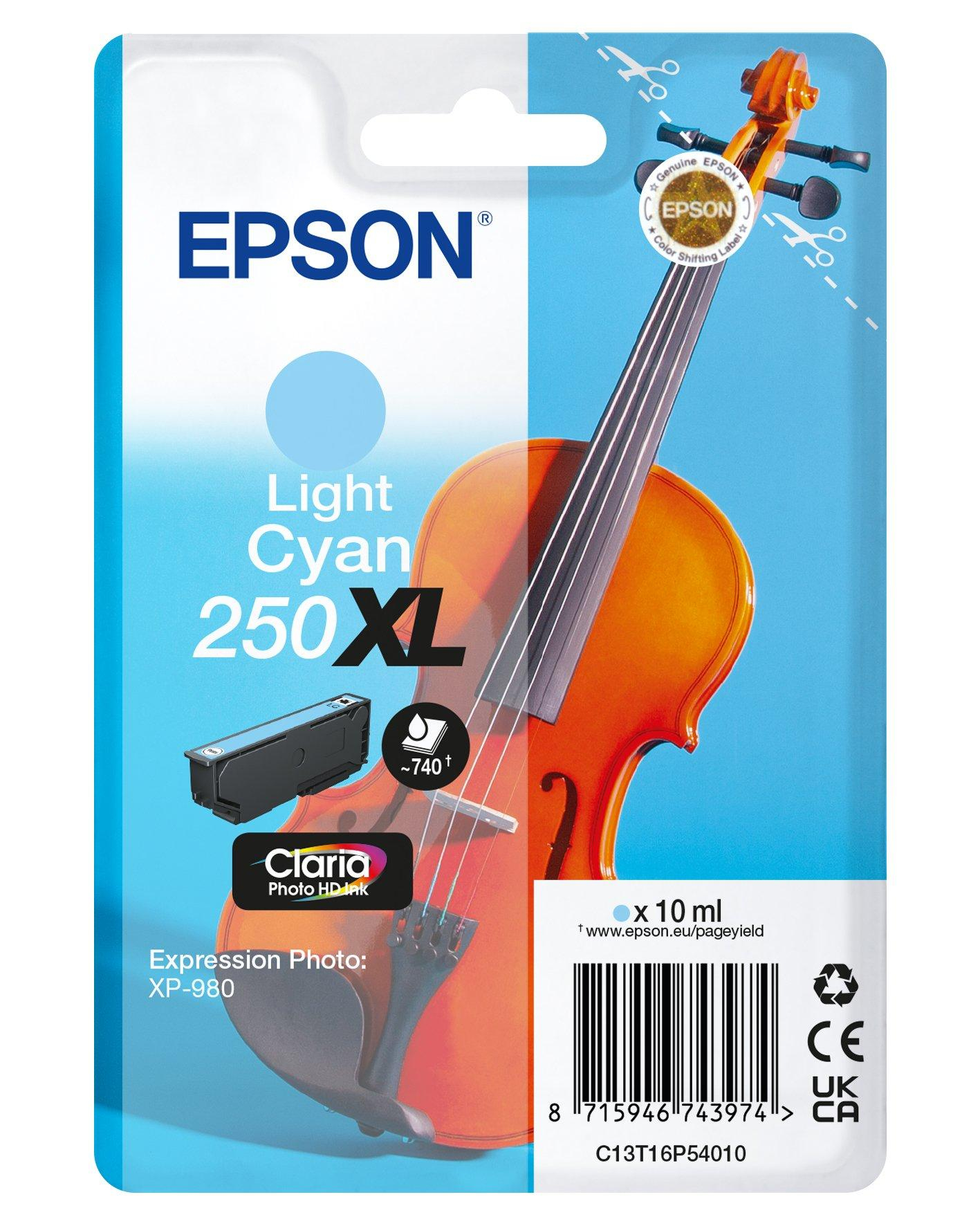 Epson 250XL - 10 ml - XL - hell Cyan - original
