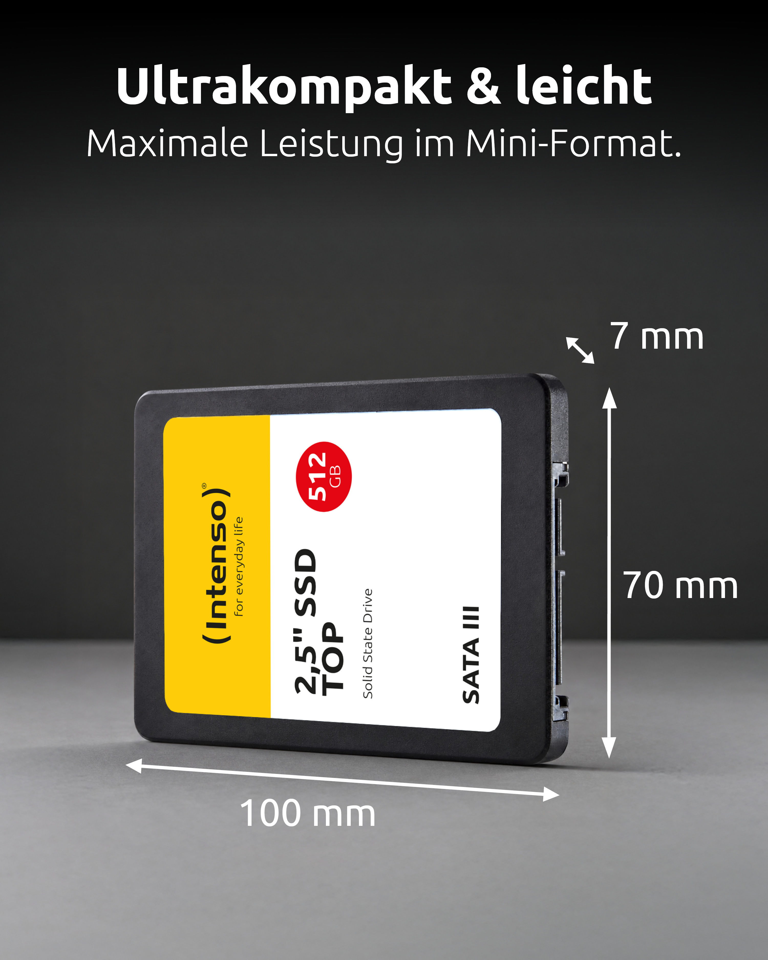 Intenso Top Performance - SSD - 512 GB - intern - 2.5" (6.4 cm)