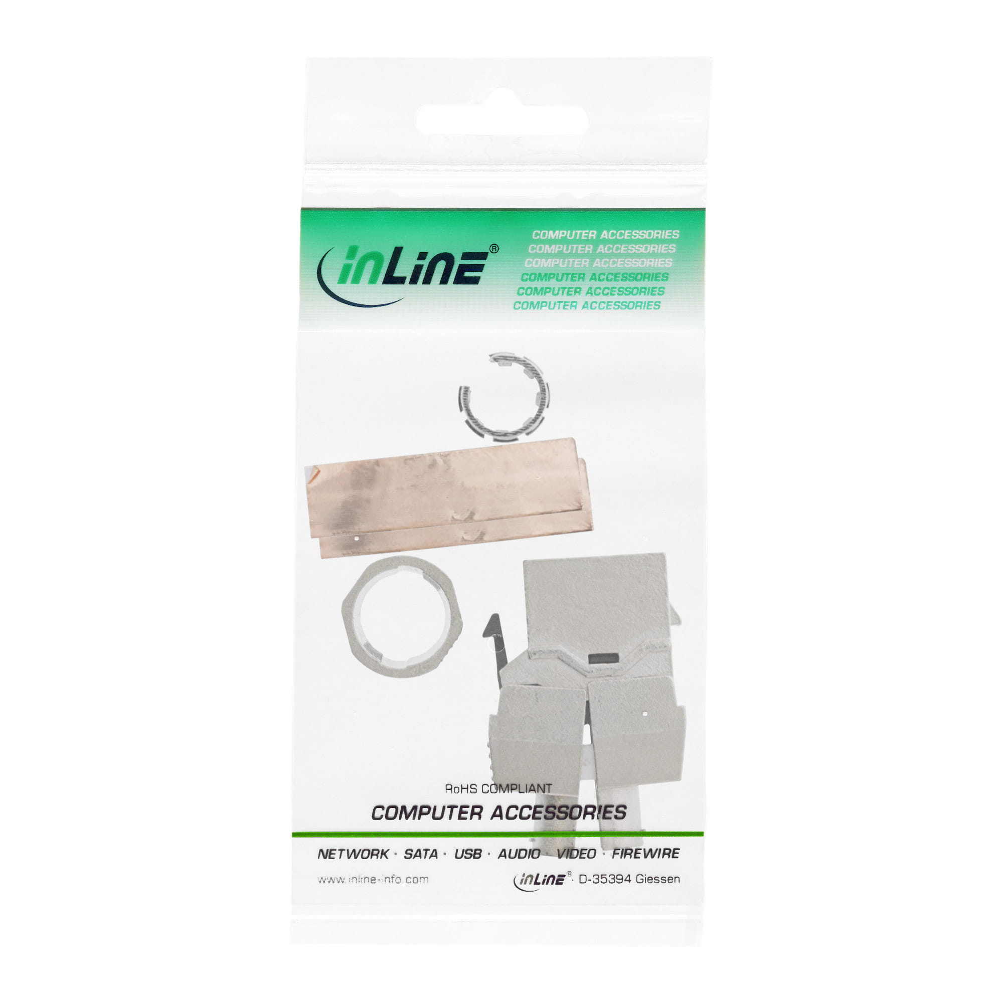 InLine Keystone RJ45 Buchse - SNAP-In - Cat.8.1 - Schraubverschluss
