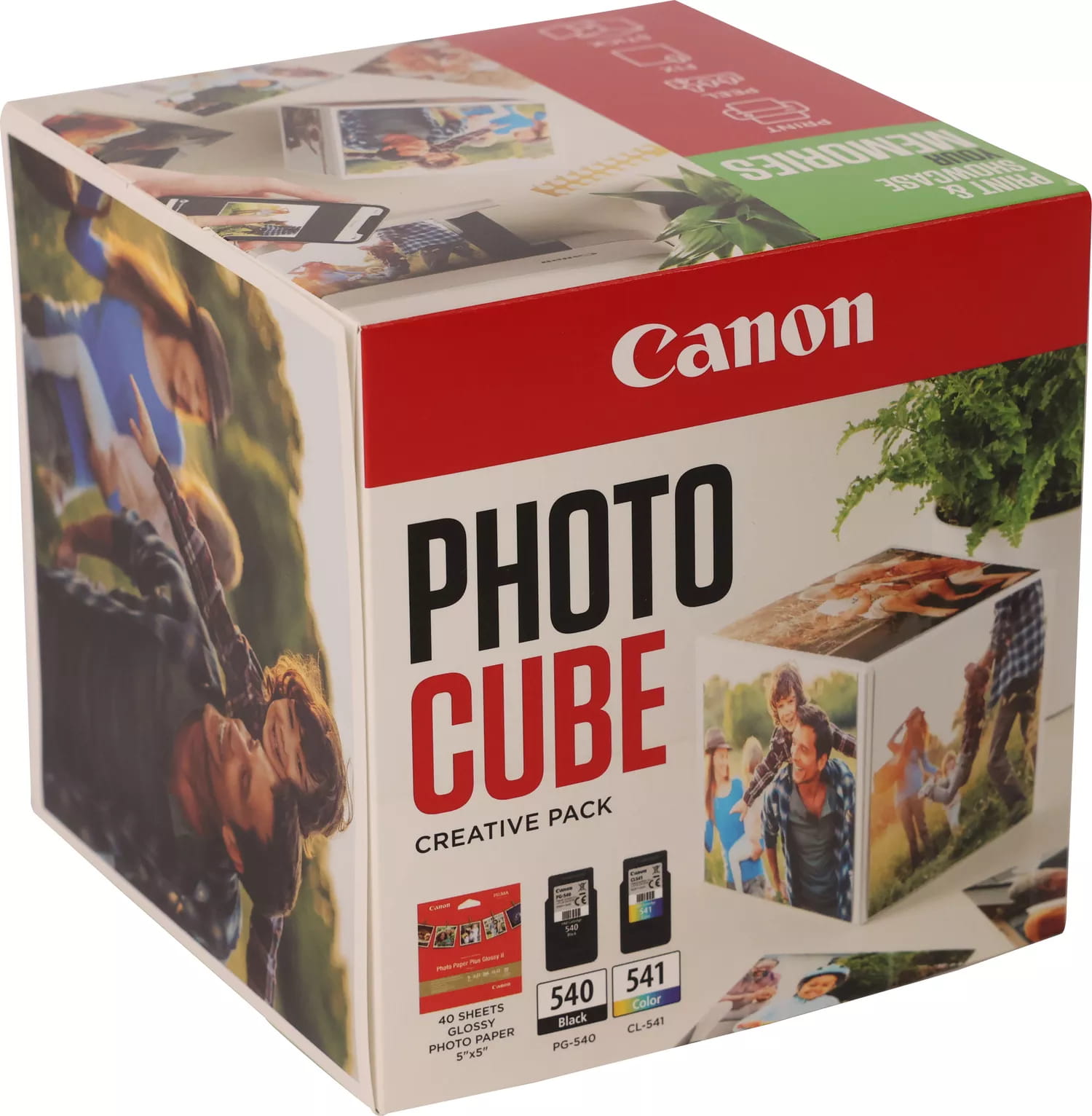 Canon Photo Cube Creative Pack - Glänzend - 2er-Pack - Schwarz, Farbe (Cyan, Magenta, Gelb)