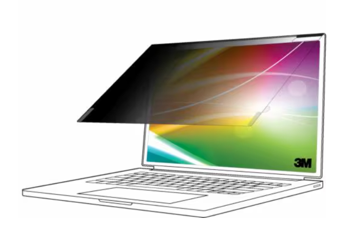 3M Bright Screen Blickschutzfilter für 13.3in Vollbild-Laptop, 16:10, BP133W1E, 33,8 cm (13.3"), 16:10, Laptop, Rahmenloser Blickschutzfilter, Glänzend/Matt, Anti-Glanz