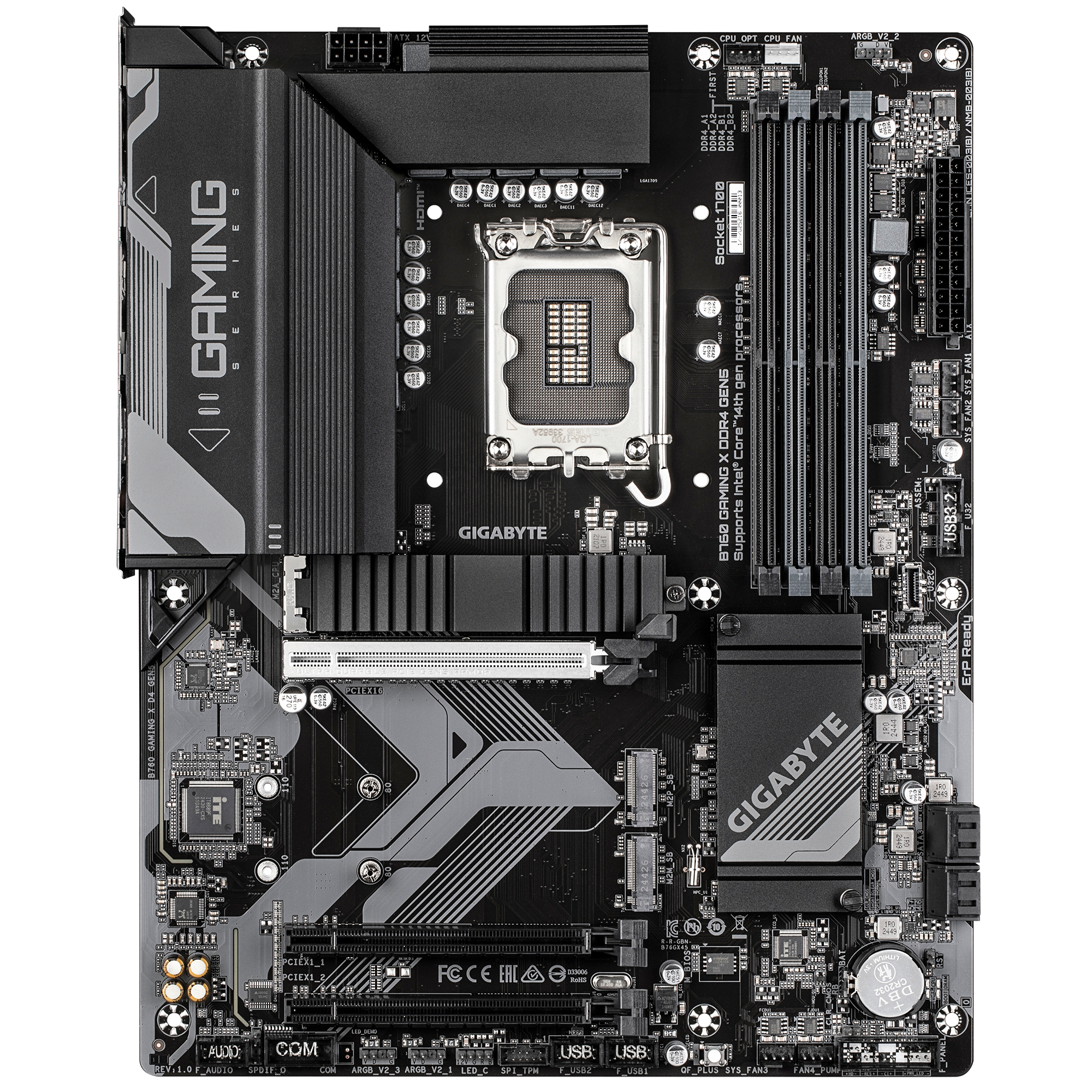 Gigabyte B760 GAMING X DDR4 GEN5 - Motherboard - ATX - LGA1700-Sockel - B760 Chipsatz - USB-C 3.2 Gen2, USB 3.2 Gen 1 - 2.5 Gigabit LAN - Onboard-Grafik (CPU erforderlich)
