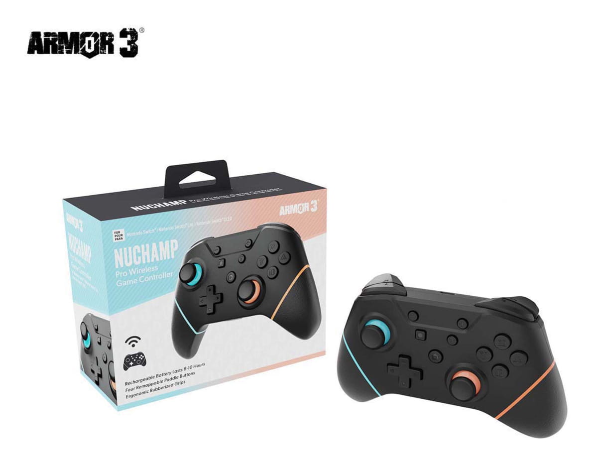 Hyperkin M07467-BUOR, Grip-Controller, Nintendo Switch Lite, Nintendo Switch OLED, Menü-Taste, Schaltfläche Optionen, Pause/Set button, Reset-Taste, Schaltfläche Start, Analog / Digital, Kabellos, RF