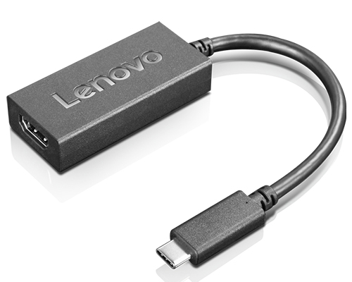 Lenovo Videoadapter - USB-C männlich zu HDMI weiblich - Schwarz - Unterstützung für 4K60Hz (3840 x 2160)