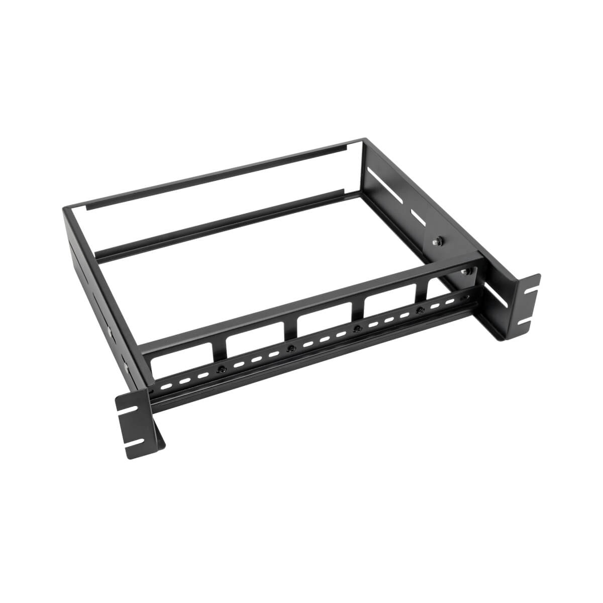 Tripp Eaton Tripp Lite Series Adjustable Rack-Mount DIN Rail Kit - Top Hat, Mini Top Hat and G-Style Rails - DIN-Schienenmontagekit - Rack montierbar - Schwarz - 2U - 48.3 cm (19")