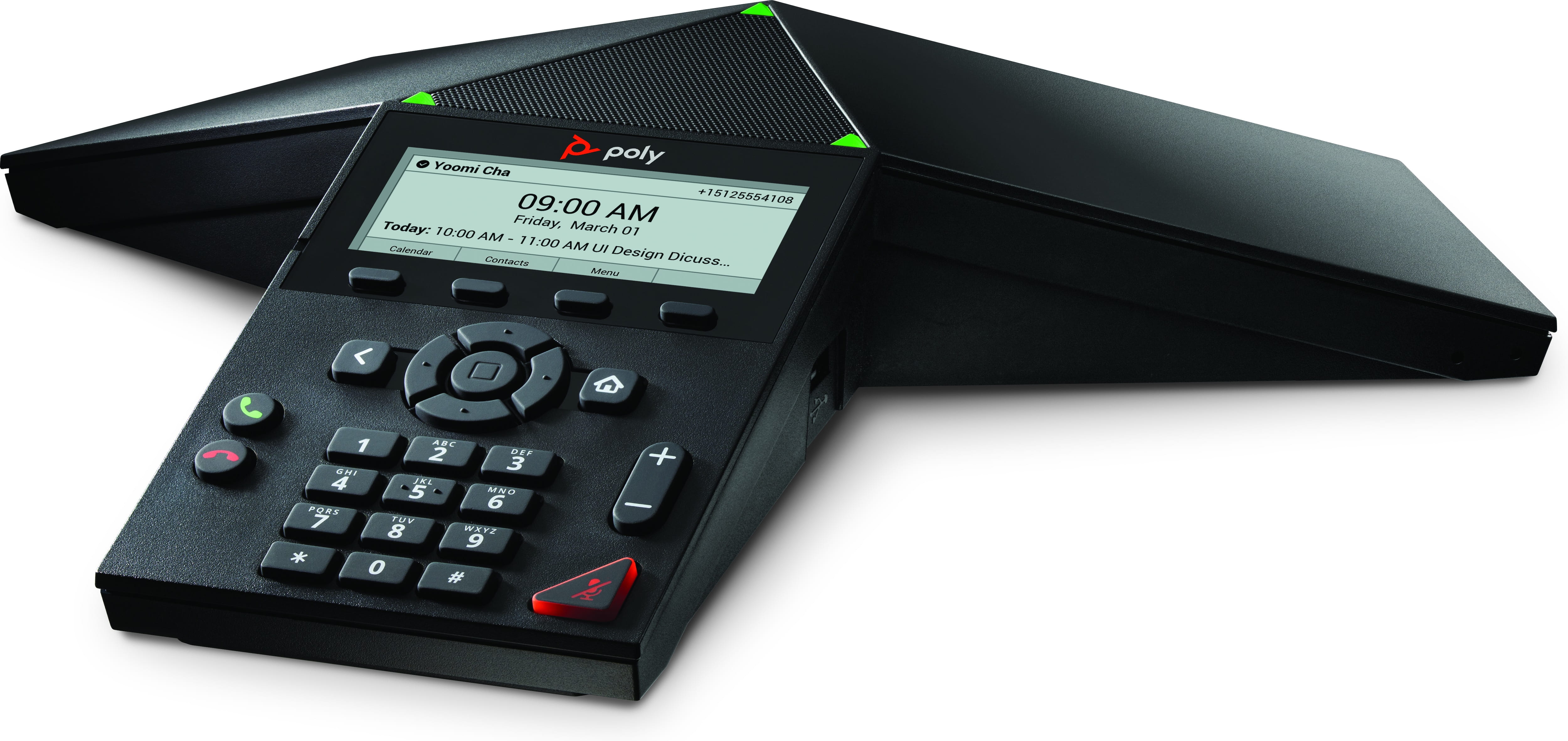 Poly Trio 8300 NR - VoIP-Konferenztelefon - mit Bluetooth-Schnittstelle mit Rufnummernanzeige/Anklopffunktion - IEEE 802.11a/b/g/n (Wi-Fi)