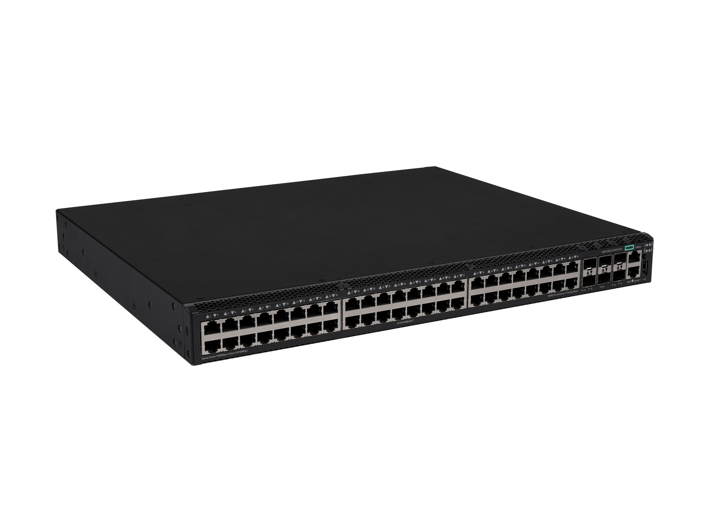 HPE Networking Comware 5150HI 48p 10M/100M/1G 6p SFP28 10G/25G Switch - Switch - L3 - managed - 48 x 10/100/1000Base-T + 6 x 10 Gigabit / 25 Gigabit SFP28 (uplink / stacking)