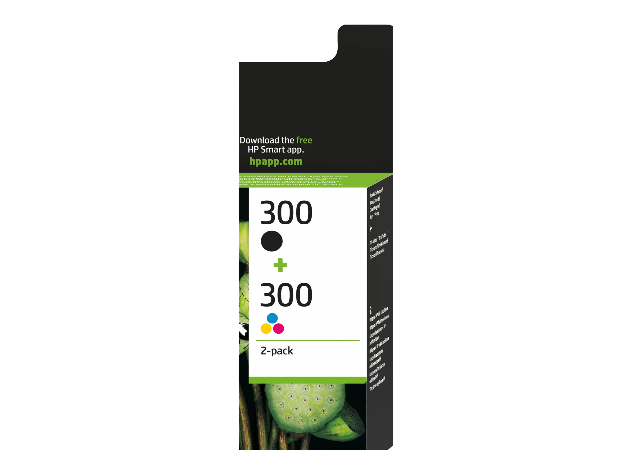 HP 300 - 2er-Pack - Schwarz, Farbe (Cyan, Magenta